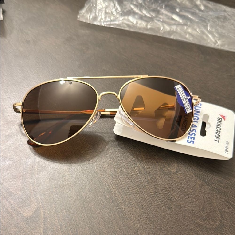 Gold Skilcraft Sunglasses